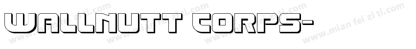 Wallnutt Corps字体转换